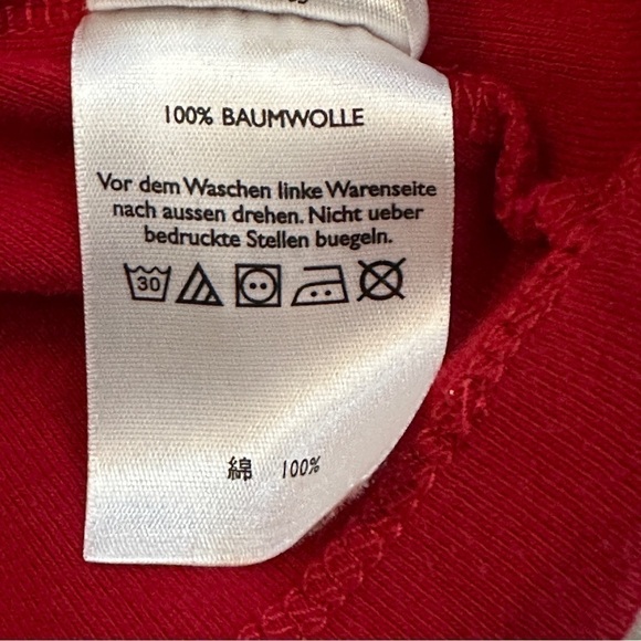 EDDIE BAUER FAVORITES V-NECK LONG SLEEVE TEE SZ L RED - Picture 7 of 8